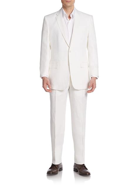 white Versace suits for men